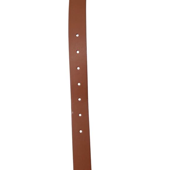 Unbranded Brown & Gold Buckle Faux 36" Women's Belt Stylish Collectible Office - Picture 3 of 5